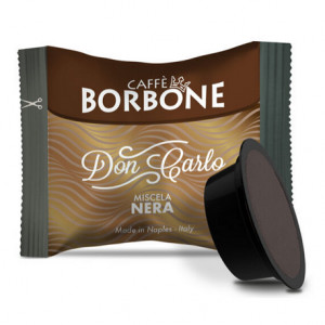 Capsule Caffè Borbone Don Carlo miscela NERA Compatibili Lavazza A Modo Mio 100 Cialde